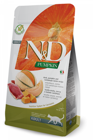FARMINA N&D NATURAL & DELICIOUS Cat Grain Free Duck, Pumpkin & Cantaloupe Melon 1,5kg